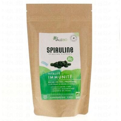 Valebio Spiruline Bio - 500 Comprimés - Supplément Alimentaire - Publicité Valebio Spiruline Bio - 500 Comprimés - Supplément Alimentaire - Publicité