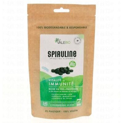 Valebio Spiruline Bio - 240 comprimés - Publicité Valebio Spiruline Bio - 240 comprimés - Publicité