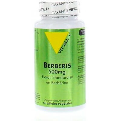 VITALL+ Berberis 500 Mg Extrait Biologique - Gélules Complément Alimentaire - Publicité VITALL+ Berberis 500 Mg Extrait Biologique - Gélules Complément Alimentaire - Publicité