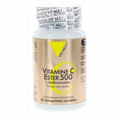VITALL+ Vit'All+ Vitamine C Ester 500 - Complément Alimentaire - Publicité VITALL+ Vit'All+ Vitamine C Ester 500 - Complément Alimentaire - Publicité