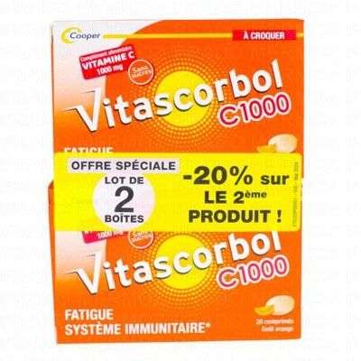 Vitascorbol Vitamine C 1000 - Soutient le système immunitaire, réduit la fatigue - Publicité Vitascorbol Vitamine C 1000 - Soutient le système immunitaire, réduit la fatigue - Publicité