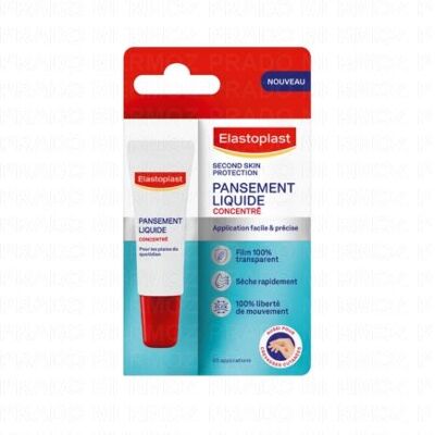 Elastoplast Second Skin Protection - Pansement Liquide Concentré 10ml - Publicité Elastoplast Second Skin Protection - Pansement Liquide Concentré 10ml - Publicité