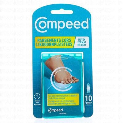 Compeed Pansement Cors Moyen Format Boite De 10 - Publicité Compeed Pansement Cors Moyen Format Boite De 10 - Publicité