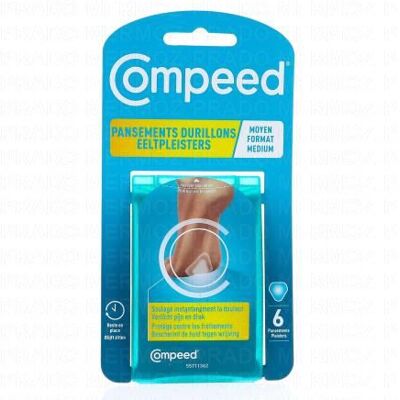 Compeed Pansements Durillons Hydrocolloïdes - 6 pièces - Publicité Compeed Pansements Durillons Hydrocolloïdes - 6 pièces - Publicité