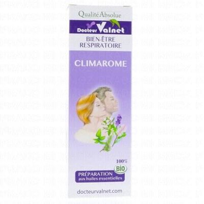 Spray Respiratoire Climarome du Docteur Valnet - Huiles essentielles Bio - Publicité Spray Respiratoire Climarome du Docteur Valnet - Huiles essentielles Bio - Publicité