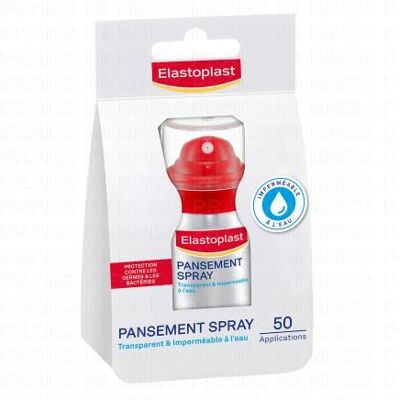 Elastoplast Pansement Spray - 50 Applications - Publicité Elastoplast Pansement Spray - 50 Applications - Publicité