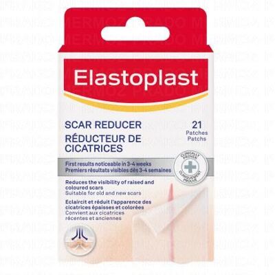 Elastoplast Réducteur de Cicatrices - 21 pansements - Publicité Elastoplast Réducteur de Cicatrices - 21 pansements - Publicité