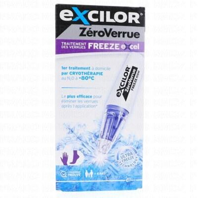 MYLAN Objectif Zero Verrue Freeze Excel Stylo Pré-Rempli Azote 14,3g - Publicité MYLAN Objectif Zero Verrue Freeze Excel Stylo Pré-Rempli Azote 14,3g - Publicité