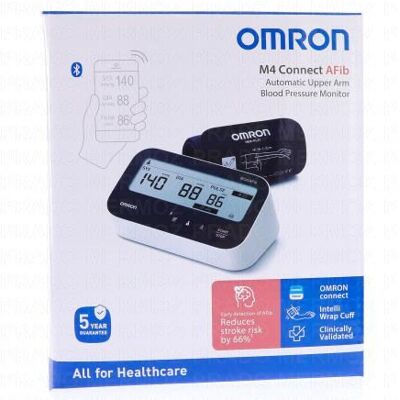 Omron Tensiometre Brassard M4 Connect Afib - Publicité Omron Tensiometre Brassard M4 Connect Afib - Publicité