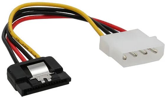 InLine® SATA Câble Interne Molex (4pin) vers SATA - 15cm