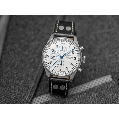 MONTRE LACO CHRONOGRAPHS KIEL WEISS (WHITE) 43 - Publicité MONTRE LACO CHRONOGRAPHS KIEL WEISS (WHITE) 43 - Publicité