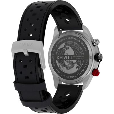 MONTRE TIMEX WATERBURY HERITAGE CHRONOGRAPHE 39MM CUIR NOIR - Publicité MONTRE TIMEX WATERBURY HERITAGE CHRONOGRAPHE 39MM CUIR NOIR - Publicité