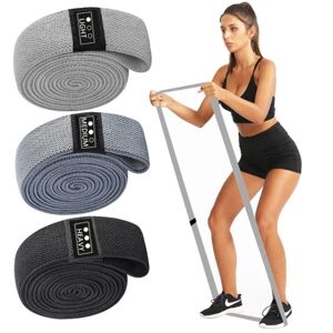 TOMTOP 3PCS Sports Exercise Resistance Loop Bands Set Elastic Booty Band Set with Carry Bag for Yoga Home Gym Training - Publicité
