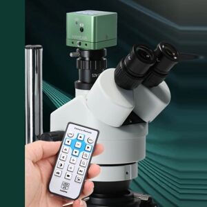 TOMTOP Caméra de Microscope à Zoom numérique 4K définition claire 7X laboratoire industriel détecté enregistreur vidéo d'acquisition d'imagerie - Publicité