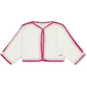 CHLOE Cardigan avec détails crochet FILLE 8A Blanc - Publicité