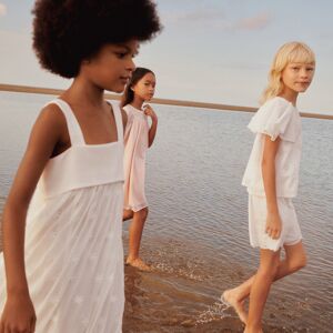 CHLOE Robe avec détails au crochet FILLE 8A Beige - Publicité