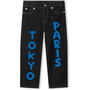 Kenzo KIDS Jean extensible en coton UNISEXE 14A Noir - Publicité