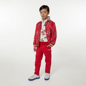 Kenzo KIDS Pantalon en coton GARCON 8A Rouge - Publicité