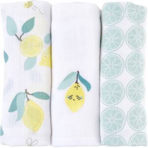 LITTLE CREVETTE Lot de 3 langes bébé coton bio* Limonade - Publicité LITTLE CREVETTE Lot de 3 langes bébé coton bio* Limonade - Publicité