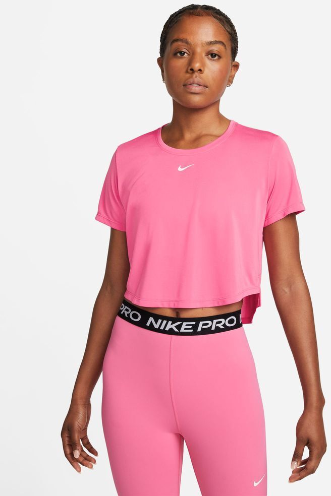 Crop top Nike One Rose Femme - DD4954-684 Rose XS female