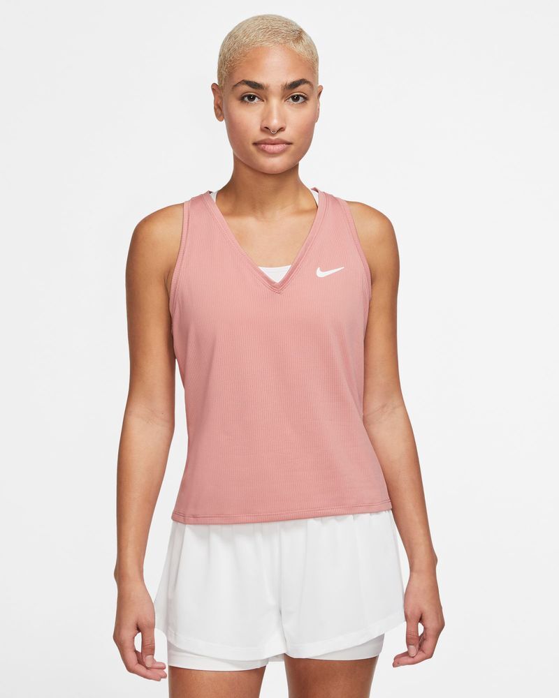 Débardeur de tennis Nike NikeCourt Rouge Clair Femme - CV4784-618 Rouge Clair XS female