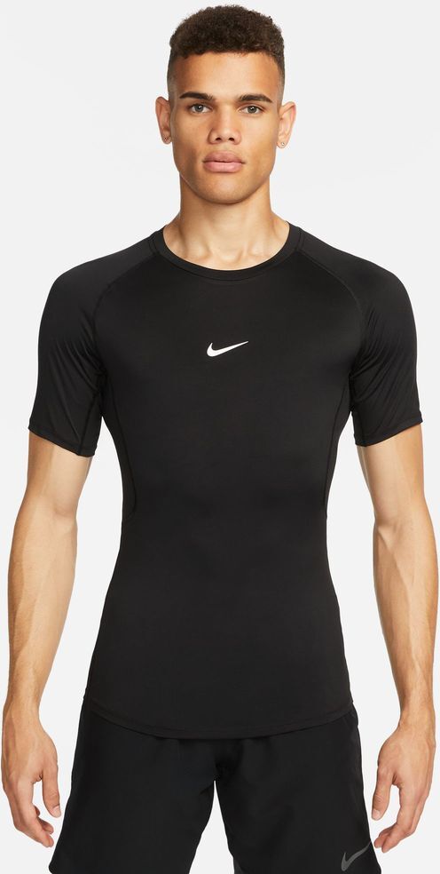 Haut de Fitness Nike Pro Dri-FIT Tight pour Homme Couleur : Black/White Taille : M Noir M male