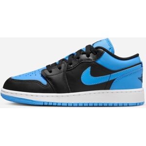 Nike Chaussures Nike Air Jordan 1 Low Noir & Bleu Enfant - 553560-041 Noir & Bleu 6Y unisex