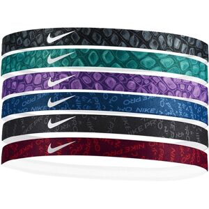 Nike Lot de 6 bandeaux Nike Headband Noir/Blanc/Bleu Unisexe - AC4455-031 Noir/Blanc/Bleu ONE unisex