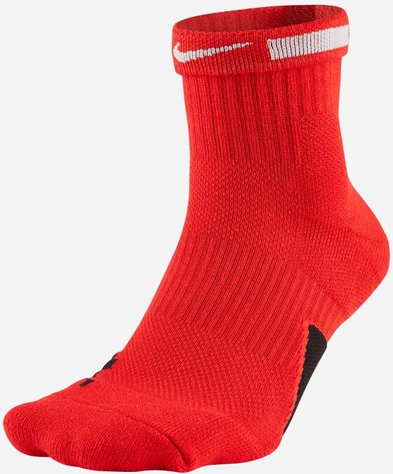 Chaussettes de Basketball Nike Elite Mid pour Homme Couleur : University Red/Black/Black Taille : L Rouge L male