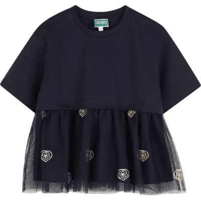 Kenzo Kids - Tee-shirt Fantaisie - Bleu Mistral - Fille - 5 Ans BLEU MISTRAL 5 ans female - Publicité Kenzo Kids - Tee-shirt Fantaisie - Bleu Mistral - Fille - 5 Ans BLEU MISTRAL 5 ans female - Publicité