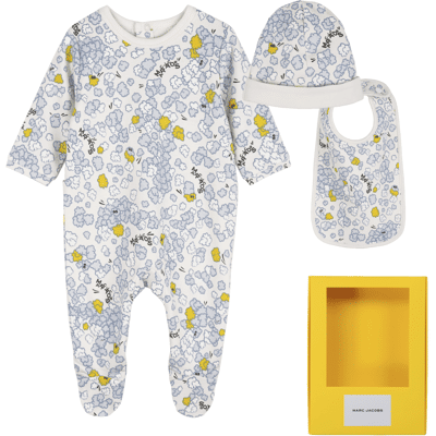 Marc Jacobs - Ensemble Pyjama, Bonnet Et Bavoir - Creme - Unisexe - 1 Mois CREME 1 mois unisex - Publicité Marc Jacobs - Ensemble Pyjama, Bonnet Et Bavoir - Creme - Unisexe - 1 Mois CREME 1 mois unisex - Publicité