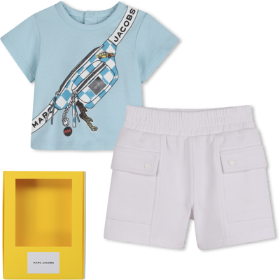 Marc Jacobs - Ensemble Tee-shirt Et Short - Nuage - Unisexe - 9 Mois NUAGE 9 mois unisex - Publicité Marc Jacobs - Ensemble Tee-shirt Et Short - Nuage - Unisexe - 9 Mois NUAGE 9 mois unisex - Publicité