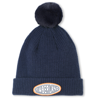 Timberland - Bonnet Tricot Pompon Polaire - Indigo Blue - Garçon - Taille T1 INDIGO BLUE taille T1 male - Publicité Timberland - Bonnet Tricot Pompon Polaire - Indigo Blue - Garçon - Taille T1 INDIGO BLUE taille T1 male - Publicité