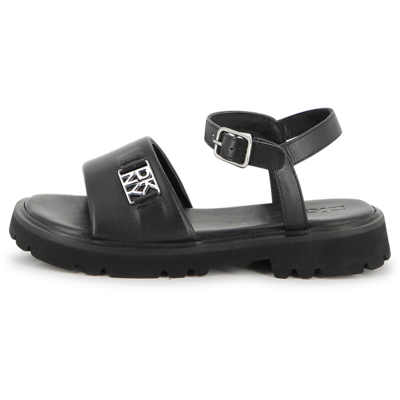 Dkny - Sandales Cuir D'agneau - Black - Fille - Taille 35 BLACK taille 35 female - Publicité Dkny - Sandales Cuir D'agneau - Black - Fille - Taille 35 BLACK taille 35 female - Publicité