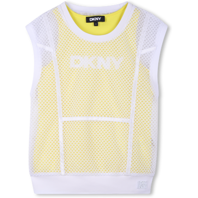 Dkny - Tee-shirt 2 En 1 En Résille - Pollen - Fille - 12 Ans POLLEN 12 ans female - Publicité Dkny - Tee-shirt 2 En 1 En Résille - Pollen - Fille - 12 Ans POLLEN 12 ans female - Publicité