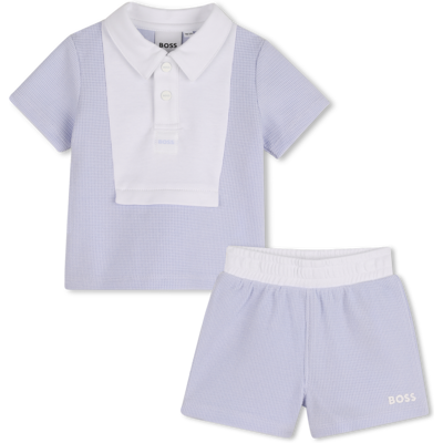 Boss - Ensemble Polo + Short - Ciel - Garçon - 9 Mois CIEL 9 mois male - Publicité Boss - Ensemble Polo + Short - Ciel - Garçon - 9 Mois CIEL 9 mois male - Publicité