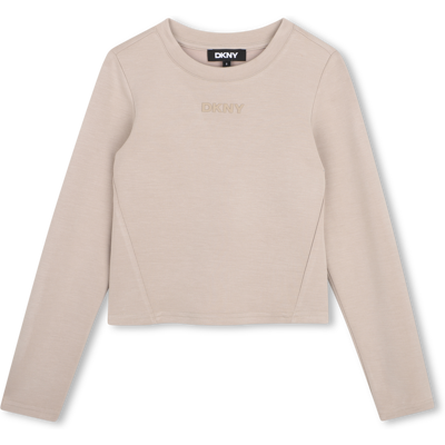 Dkny - Tee-shirt Manches Longues - Poussiere - Fille - 6 Ans POUSSIERE 6 ans female - Publicité Dkny - Tee-shirt Manches Longues - Poussiere - Fille - 6 Ans POUSSIERE 6 ans female - Publicité