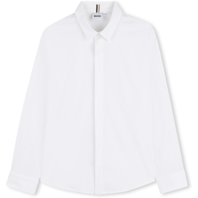 Boss - Chemise À Manches Longues - Blanc - Garçon - 5 Ans BLANC 5 ans male - Publicité Boss - Chemise À Manches Longues - Blanc - Garçon - 5 Ans BLANC 5 ans male - Publicité