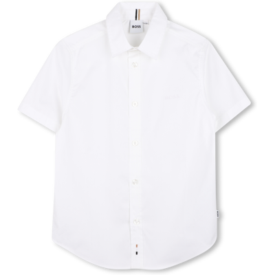 Boss - Chemise Manches Courtes - Blanc - Garçon - 10 Ans BLANC 10 ans male - Publicité Boss - Chemise Manches Courtes - Blanc - Garçon - 10 Ans BLANC 10 ans male - Publicité