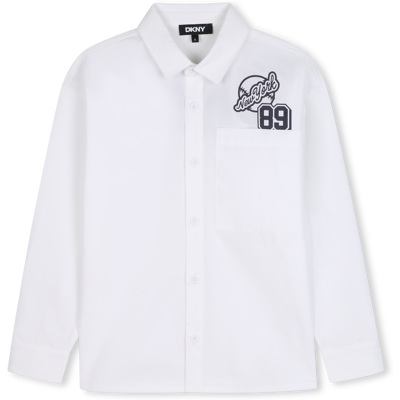 Dkny - Chemise Manches Longues - Blanc - Garçon - 14 Ans BLANC 14 ans male - Publicité Dkny - Chemise Manches Longues - Blanc - Garçon - 14 Ans BLANC 14 ans male - Publicité