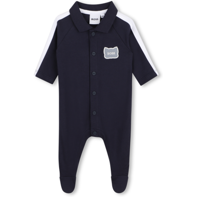 Boss - Pyjama Fermeture Pression - Bleu Cargo - Garçon - 1 Mois BLEU CARGO 1 mois male - Publicité Boss - Pyjama Fermeture Pression - Bleu Cargo - Garçon - 1 Mois BLEU CARGO 1 mois male - Publicité