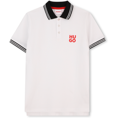 Hugo - Polo Manches Courtes - Blanc - Garçon - Xl BLANC XL male - Publicité Hugo - Polo Manches Courtes - Blanc - Garçon - Xl BLANC XL male - Publicité