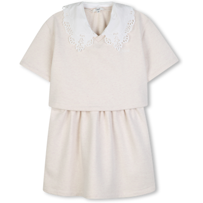 Chloe - Robe Manches Courtes - Ecru Chine - Fille - 12 Ans ECRU CHINE 12 ans female - Publicité Chloe - Robe Manches Courtes - Ecru Chine - Fille - 12 Ans ECRU CHINE 12 ans female - Publicité