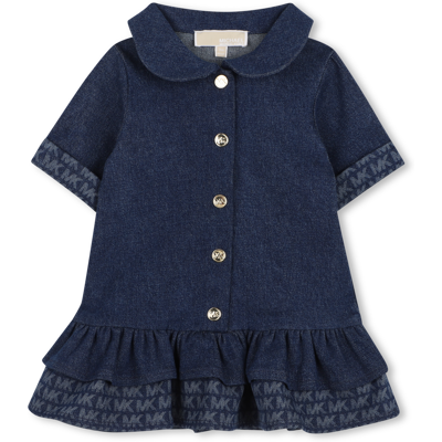 Michael Kors - Robe En Denim - Denim Blue - Fille - 6 Mois DENIM BLUE 6 mois female - Publicité Michael Kors - Robe En Denim - Denim Blue - Fille - 6 Mois DENIM BLUE 6 mois female - Publicité