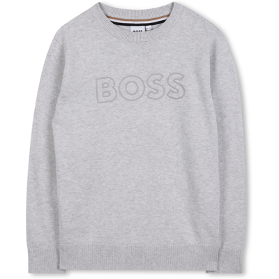Boss - Pull Manches Longues - Gris Chine - Garçon - 8 Ans GRIS CHINE 8 ans male - Publicité Boss - Pull Manches Longues - Gris Chine - Garçon - 8 Ans GRIS CHINE 8 ans male - Publicité