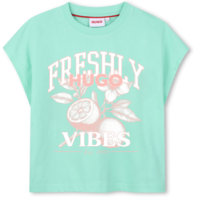 Hugo - Tee-shirt Manches Courtes - Vert Amande - Fille - 6 Ans VERT AMANDE 6 ans female - Publicité Hugo - Tee-shirt Manches Courtes - Vert Amande - Fille - 6 Ans VERT AMANDE 6 ans female - Publicité
