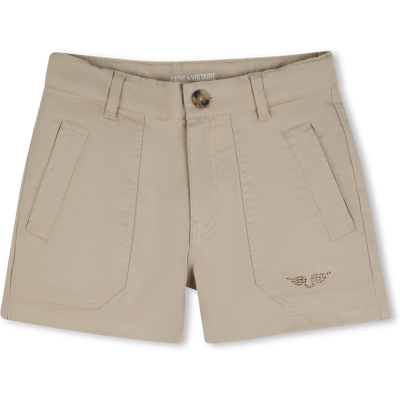Zadig & Voltaire - Short Détail Strass - Beige Fonce - Fille - 6 Ans BEIGE FONCE 6 ans female - Publicité Zadig & Voltaire - Short Détail Strass - Beige Fonce - Fille - 6 Ans BEIGE FONCE 6 ans female - Publicité