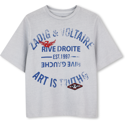 Zadig & Voltaire - Tee-shirt Manches Courtes - Storm Grey - Garçon - 4 Ans STORM GREY 4 ans male - Publicité Zadig & Voltaire - Tee-shirt Manches Courtes - Storm Grey - Garçon - 4 Ans STORM GREY 4 ans male - Publicité