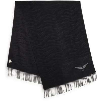 Zadig & Voltaire - Écharpe - Black - Fille - Taille Unique BLACK taille unique female - Publicité Zadig & Voltaire - Écharpe - Black - Fille - Taille Unique BLACK taille unique female - Publicité