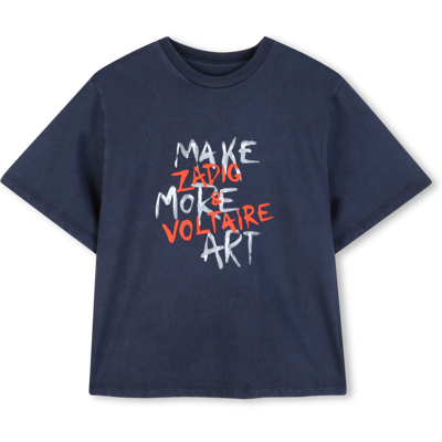 Zadig & Voltaire - Tee-shirt Manches Courtes - Nuit - Garçon - 14 Ans NUIT 14 ans male - Publicité Zadig & Voltaire - Tee-shirt Manches Courtes - Nuit - Garçon - 14 Ans NUIT 14 ans male - Publicité
